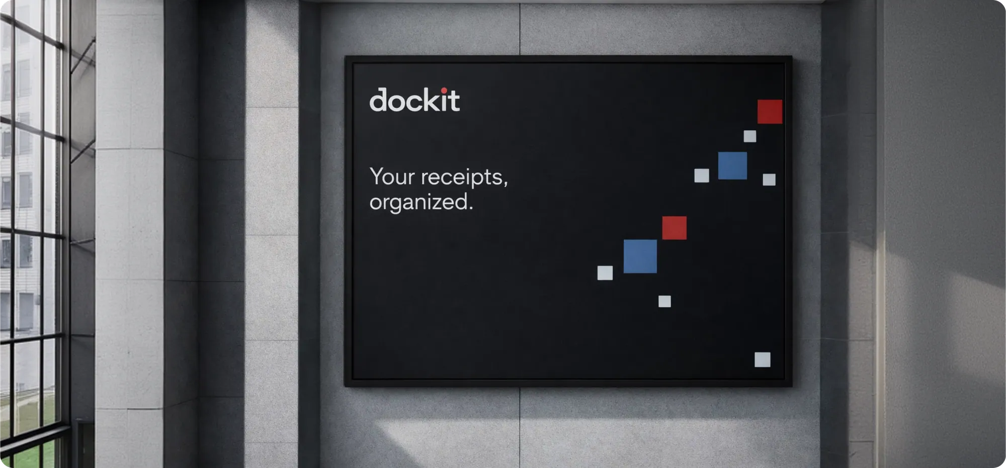 Dockit campaign displayed on a city billboard